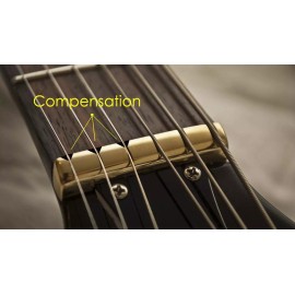 mah AxeMasters NO GLUE / COMPENSATED Brass Nut made for IBANEZ Guitar