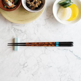 Hashikura Matsukan G-64650 Chopsticks, Dishwasher Safe, Natural Wood, Unisex, 8.9 inches (22.5 cm), Crystal, Night Sky, Black, Blue, Made in Japan