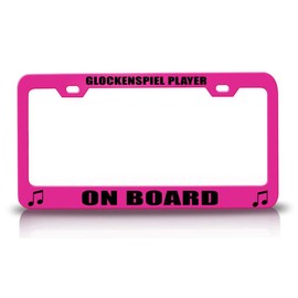 Custom Brother - Glockenspiel Player ON Board Music Musician Metal Car SUV Truck License Plate Frame Pn y29