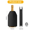 Weinkühler Manschette：2 Pcs Weinflaschenkühler,Extra lange Kühlung,Wasserabweisendes Nylon,Weinmanschette,Flaschenkühler für Unterwegs,für Wein,Champagner,Haushalt,Gastronomie