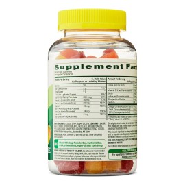 Multi Prenatal Spring Valley 90 Gomitas Prenatales con cido Flico, Hierro y Vitaminas Sabor Fresa, Naranja y Lima                                     