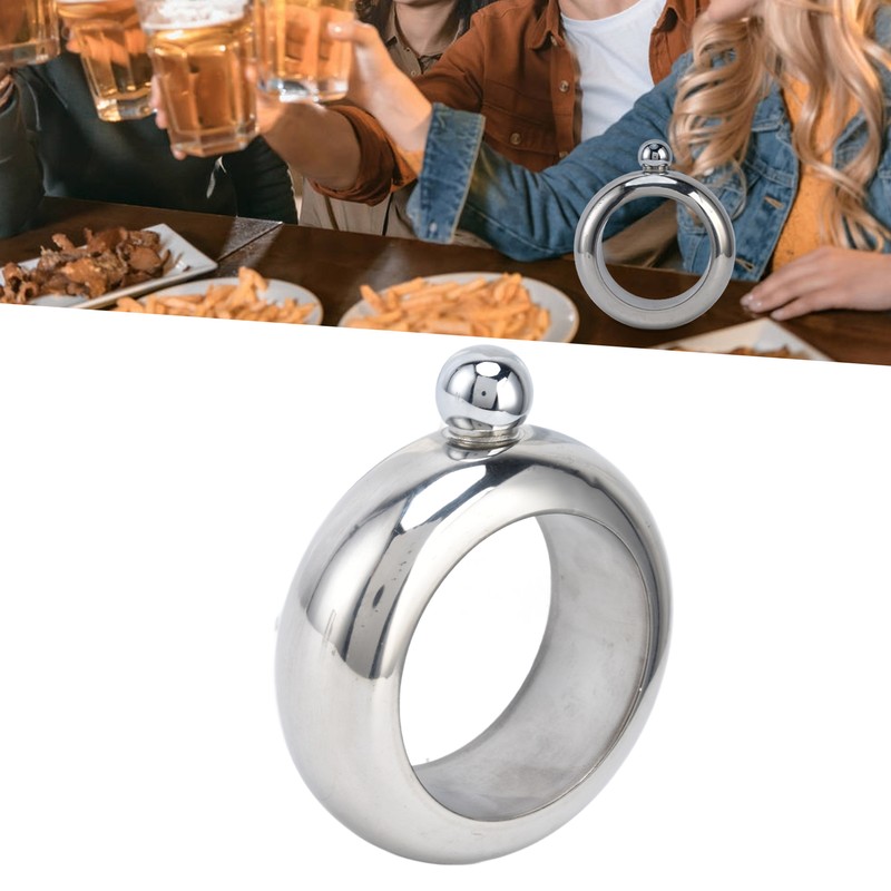 Flask Bangle Bracelet Stainless Steel Wine Flasks Gift for Carrying