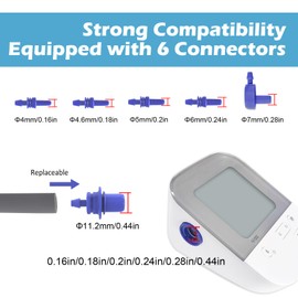 Maymocon XXXL Blood Pressure Cuff, Adjustable Replacement Extra Large Cuff for 12.6"-26" Big Arms, Compatible with Most BP Monitors（6 Connectors）