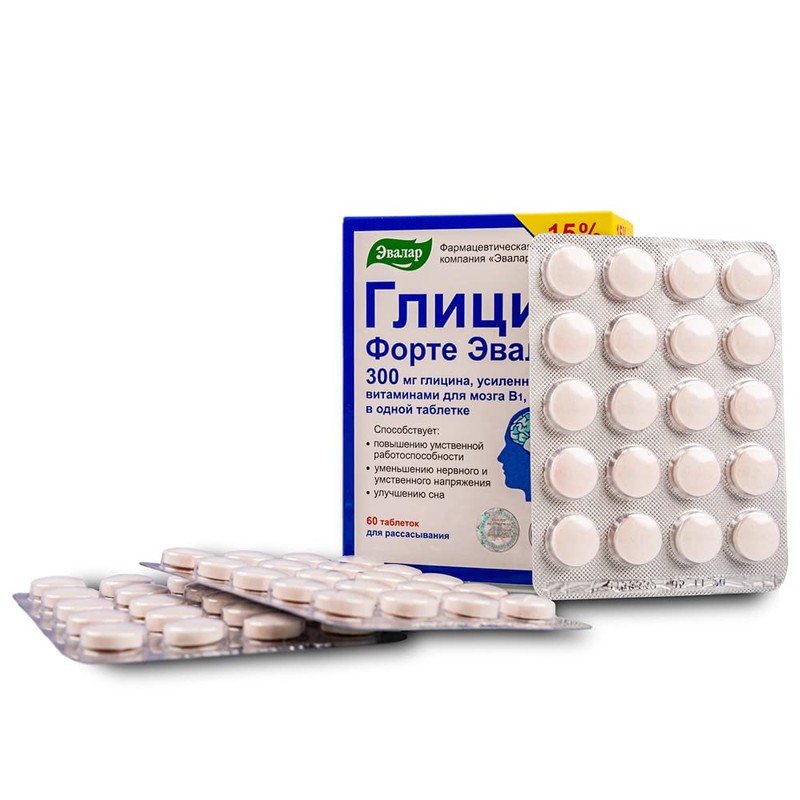 Evalar Glycine Forte Evalar 60 Tabs