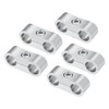 X AUTOHAUX 5pcs AN4 Hose Separator Clamp Fuel Line Connector