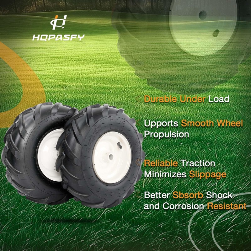 13x5.00-6" Tiller Tire and Wheel (3/4" Axle Size), 3-1/8" Centered