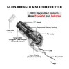 SEMTION Window Glass Breaker Seatbelt Cutter 2 in 1 Car