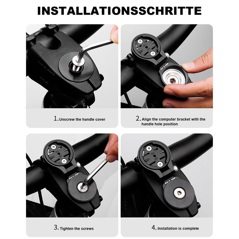BSSOK Fahrrad Computer Halterung für Garmin Edge, Wahoo Elemnt, Bryton,