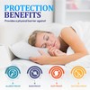 Eutony Pillow Protectors 2 Pack Satin Stripes - Ultra Luxe