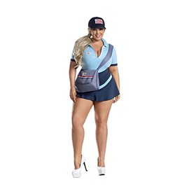 Party King Women's Plus Size Postal Honey Costume, Blue, 4X