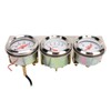 52mm Car Triple Gauge Kit White Dial 12V Oil Pressure