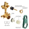 U232CIS Mixing Valve Supports 2 or 3 Function Diverter with