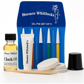 Horace Whitlock's Clock Oil Kit: This kit Comes Complete to Clean and Oil Any Mechanical Clock; Including a downloadable, Easy to Follow Step by Step Instructions.