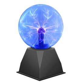 6 Inch Magic Plasma Ball, Electrostatic Ball, Touch Sensitive Flash Ball, Physics Flash, Plasma Lamp Sphere, Globe Sphere Light, Touch Sensitive Lamp, Flashing Educational Spi