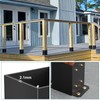 SPACEEUP 4x4 Post Base - 8 Pcs, Inner Size 3.6"x3.6",