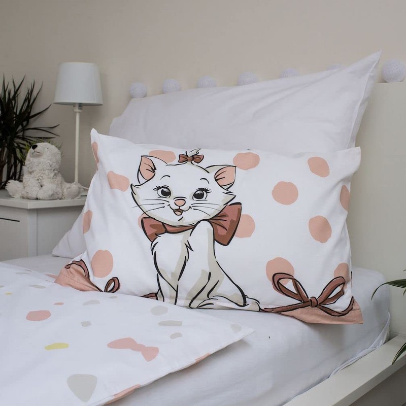 Baby Bed Linen Marie Cat Aristocats Cat Multi-Coloured Polka Dot