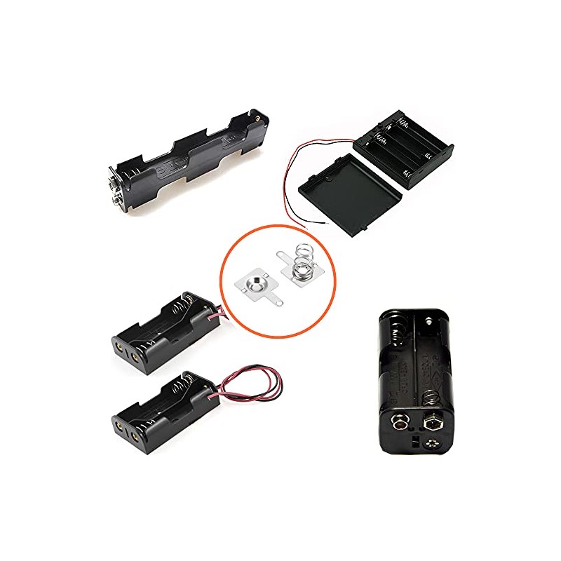Cutelec 20Pairs Battery Springs AA Battery Negative to Positive Conversion