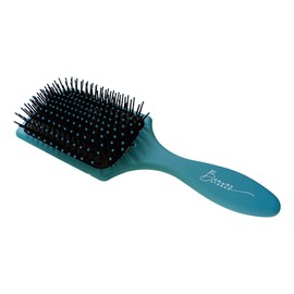 BeaverStrong - Cepillo de pelo rectangular para desenredar con cojín de aire para todo tipo de cabello (verde mate)