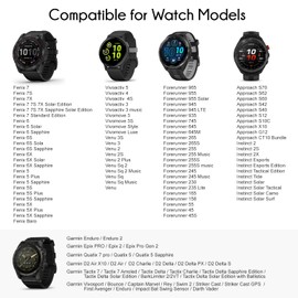 Nacorulu Compatible with Garmin Watch Charge Cable,3.3FT for Garmin Vivoactive 5 4 4S 3 Approach S70 S62 Forerunner 965 955 745 45 Fenix 7 7S 7X Charging Sync Data Cable
