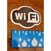 WiFi Sticker Decal Vinyl Wi-Fi Free Internet Black White 2"
