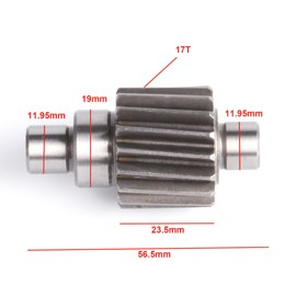 Glixal High Performance Secondary Transmission Gear, GY6 49cc 50cc 80cc 100cc Racing Final Drive Gear Set for 139QMB 139QMA 147QMD Engine Scooter Moped ATV Go Kart (17T/49T)