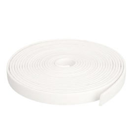 uxcell Silicone Foam Seal Strip, 0.12" x 0.6" x 16.4 Ft Square Solid Weather Stripping Sponge Rubber Bar for Door Window DIY Gasket Automotive, White
