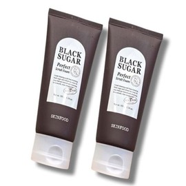 skin food [Beauty Nara] Skinfood Black Sugar Perfect Scrub Foam 180ml x 2 / [뷰티나라] 스킨푸드 블랙 슈가 퍼펙트 스크럽 폼 180ml 2개