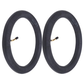 2Pcs Rubber Inner Tubes with Bend Valve for Folding Bike 14x2.125in Replacement Tire Tube for Inner Tube W/Valve (14 * 2.125)