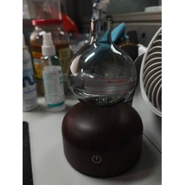 Lychee Rechargeable Waterless Essential Oil Diffuser, Aromatherapy Spray Glass Oil Diffuser, Touch Control with 2 Modes,Travel Portable，Silent Operation and Auto-Off Yellow Light for Home Office