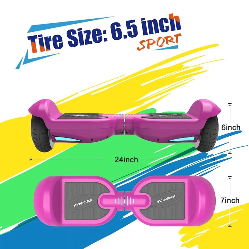 HOVERSTAR Hoverboard with Bluetooth Speaker, Self Balancing Scooters with Led