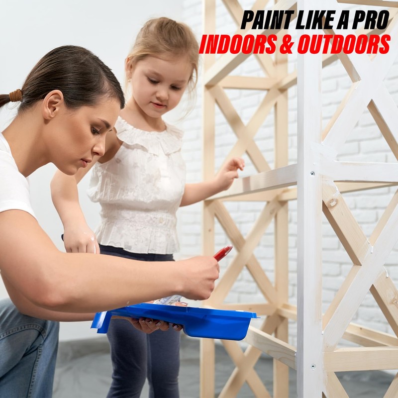 Xtremeauto 5pc Paint Brush Set – Synthetic Bristle Brushes for