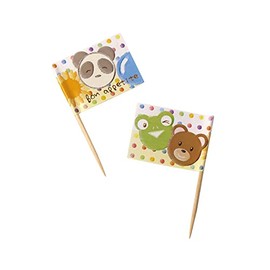 Yamaco 38396 Flag Decoration, Flag Toothpicks, Set of 200, Approx. 1.6 x 1.2 x 2.6 inches (4 x 3 x 6.5 cm)