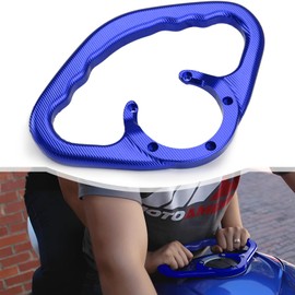 Motorcycle Passenger Grab Bar, for Yamaha YZF R1 R3 R6 R25 / MT 03 07 09 Tracer / FZ1 FZ6 FZ8 XJ6, Fuel Tank Armrest Front Passenger Hand Grip, CNC Process Aluminium (Blue)