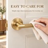 Privacy Door Lever for Bedroom & Bathroom – Reversible Keyless