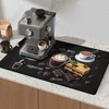 BVBOX 17"x 32" Coffee Bar Mat, Coffee Chocolate Absorbent Dish