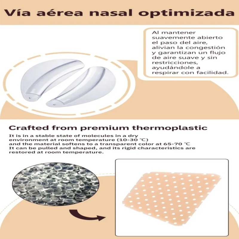 Kit Férula Doyle Nasales Médica Termoplásticas Rinoplastia Transparente