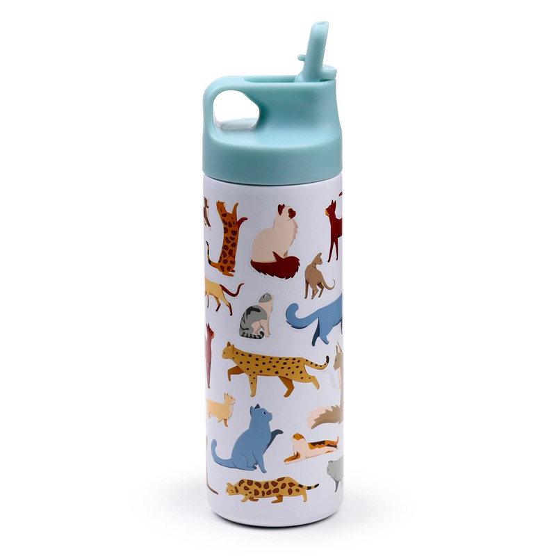 Puckator - Steel Thermos Flask with Flip Top Opening -