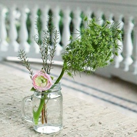 Large Glass Jars with Lids and Handles, Kate Aspen Mason Jars Mugs, Drinking Glass and DIY Favor Decor, Wide Mouth, 12 oz.(Set of 12)