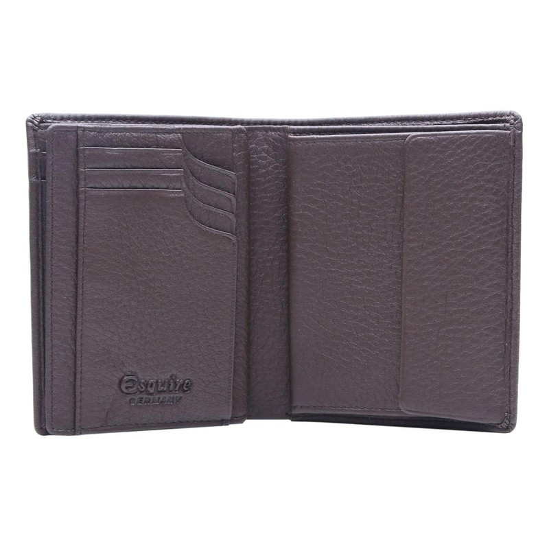 Esquire Deer Leather Wallet 10 cm, brown, Classic