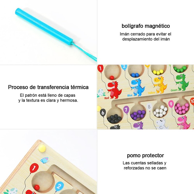 CHENGBAO Laberinto Mágicoi con Juguetes Didácticos para Niños, Juguetes didacticos