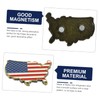 iplusmile 2pcs Creative American Flag Map Magnetic Refrigerator Stickers Fun