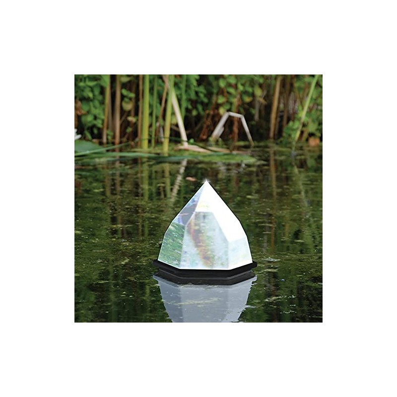 Defenders Diamond-Light Floating Pond Protector Iridescent Floating Diamond Scares Herons