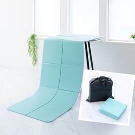 Folding Yoga Mat, TPE 0.2 inch (6 mm), High Density Yoga Mat, Extra Thick, Muscle Training, Wide, Stretching Mat, Anti-Slip, Anti-Slip, Pilates, Cute, Cute