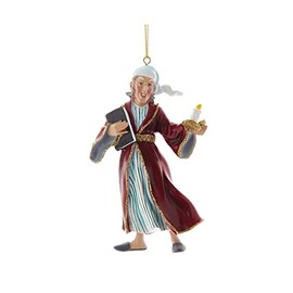 The Bridge Collection Ebenezer Scrooge in a Bath Robe Ornament