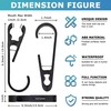 XoYoZo Laundry Hooks with Clips Hanger Closet Organizer Clamps Socks