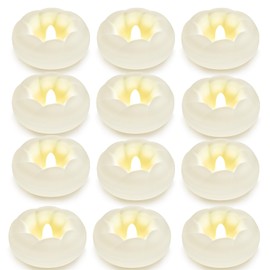 Roomsily 3”White Flameless Led Floating Candles, Plastic Battery Operated Flickering Waterproof Tealights Long Lasting 200H+ for Cylinder Vases, Centerpieces at Wedding, Party, Pool, Holiday (12pack)