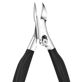 Präzision Nagelschere für Fussnägel und Fingernägel, Scharf Edelstahl Fuss Nagelschere für Dicke und Tief Eingewachsene Zehennägel (Schwarz)