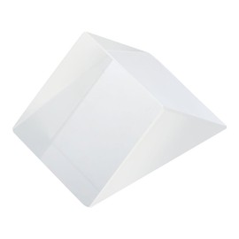 TOVINANNA Right-Angle Optical Prism, Triangular Column 90 Degree Refraction Physics Experiment Equipment, 1.2 x 1.2 x 1.2 inches (30 x 30 x 30 mm) Optical Education Prism Props, Compatible with