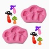 Resin 3D Mushroom Shaped Silicone Mold for DIY Desserts Crystal