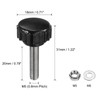 sourcing map 4 Sets Knurled Knobs Thumb Screws with Nuts